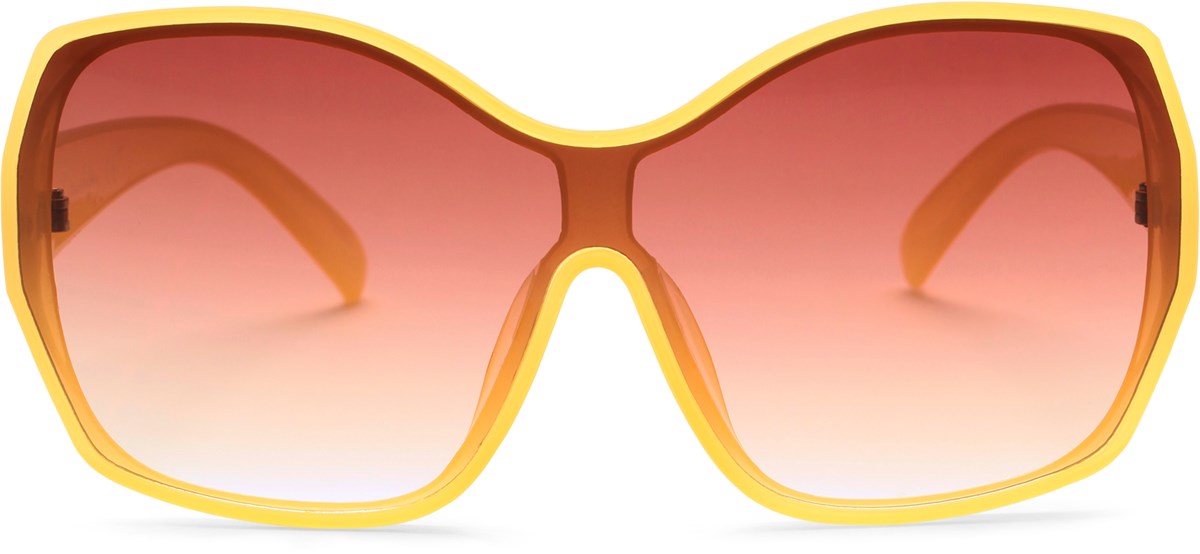 Mirrored Rectangle Sunglasses - Pair