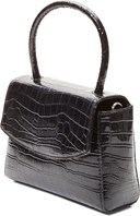 Lily Croc Top Handle Crossbody - Right